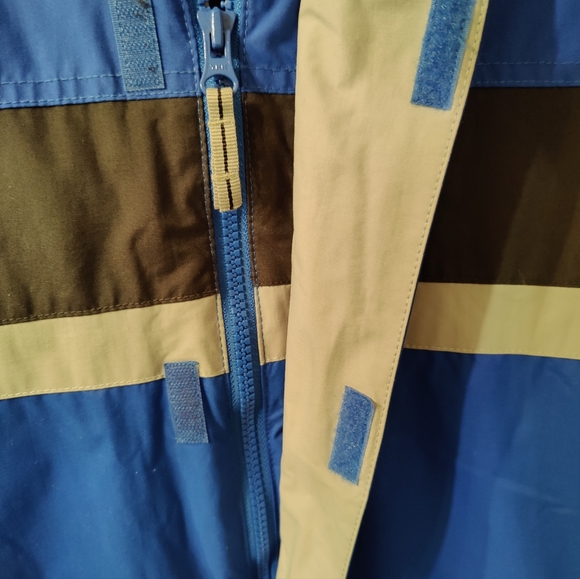 Columbia Goodfair Mens Blue Black Core Interchange Windbreaker Hooded Sz L - Picture 2 of 16